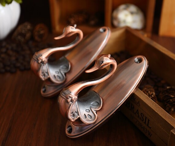 Swan Decorative Wall Hook Metal Wall Hooks Antique Copper
