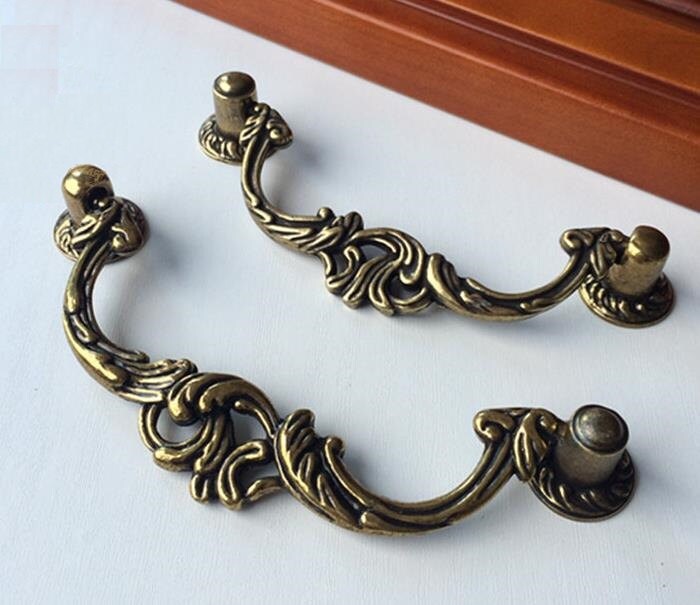 Vintage Shabby Chic Dresser Drawer Pulls Handles / Antique Etsy