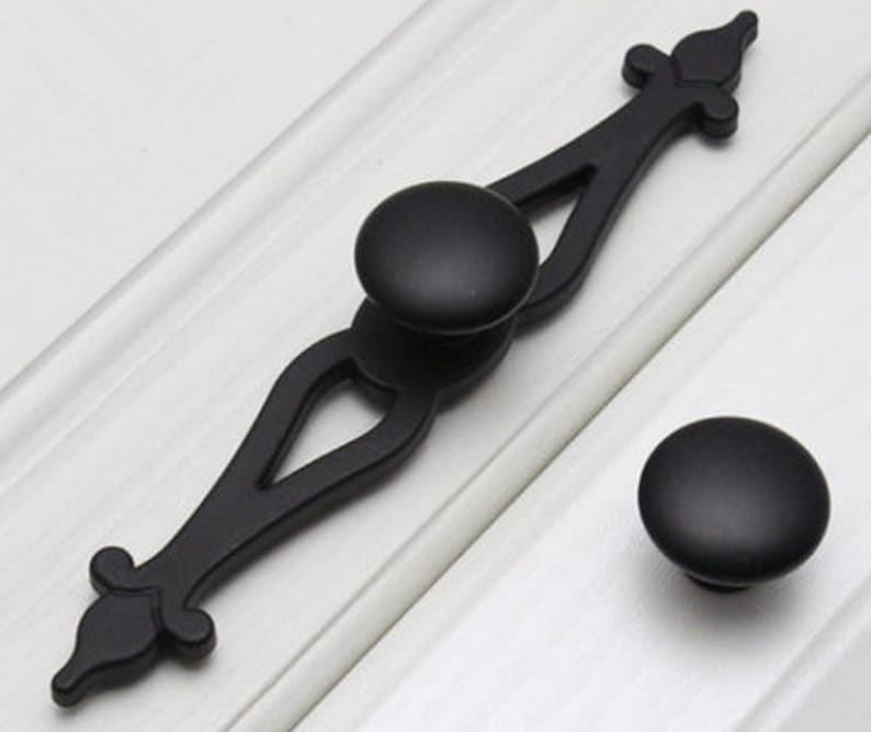 Black Drawer Knobs Pulls Handles Dresser Knob Kitchen Cabinet - Kitchen Cabinet Handles Black 4 Black Drawer Knobs Pulls Handles Dresser Knob Kitchen Cabinet - Kitchen Cabinet Handles Black 4