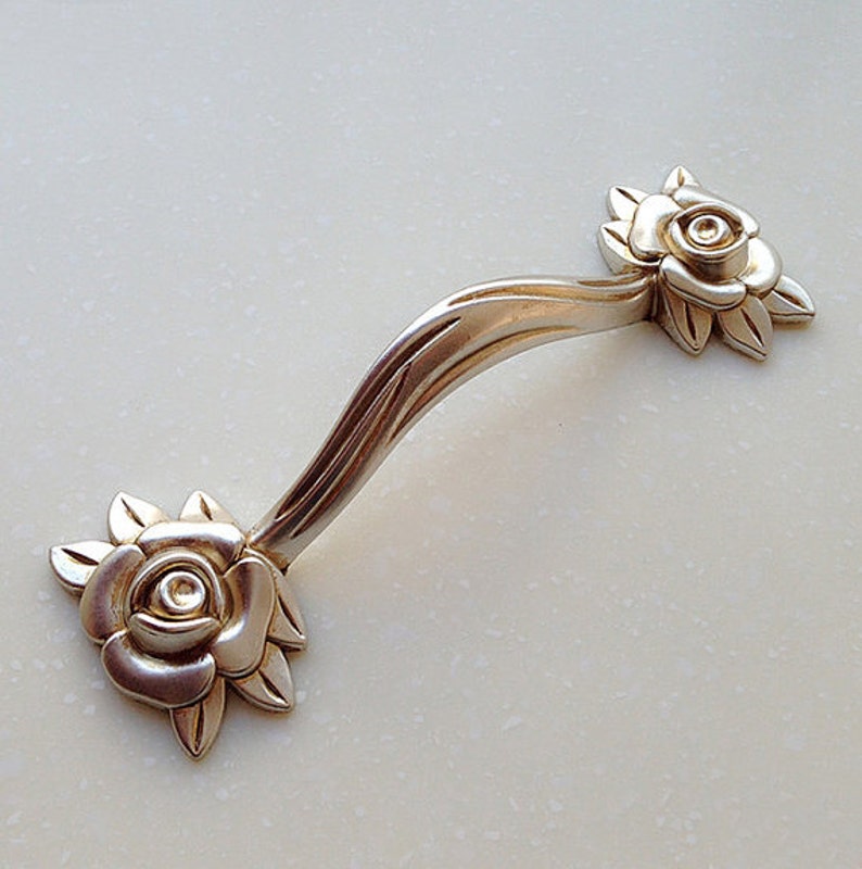 3.75 5 Rose Handle Dresser Drawer Pulls Handles / Etsy Australia