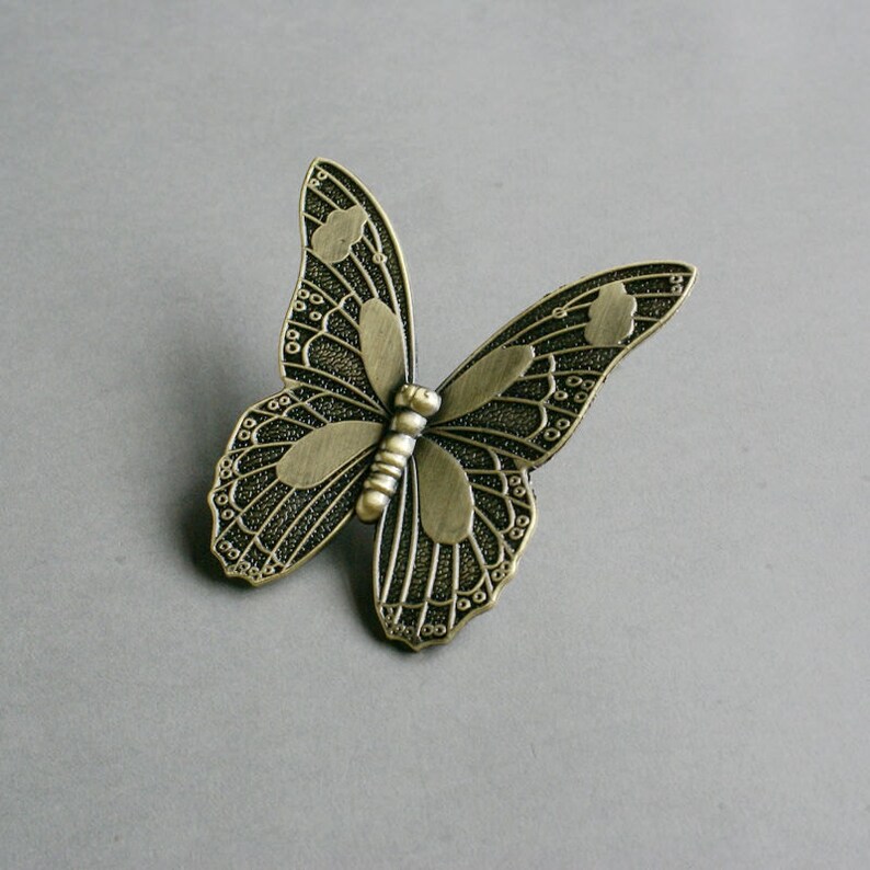 Butterfly Dresser Knobs Pulls Drawer Pull Handles / Kitchen Etsy