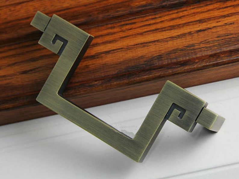 3.75 5 Dresser Knobs Pulls Drawer Pull Handles Antique Bronze Kitchen Cabinet Handles Pulls Door Handle Vintage Furniture Hardware 96 128 image 2