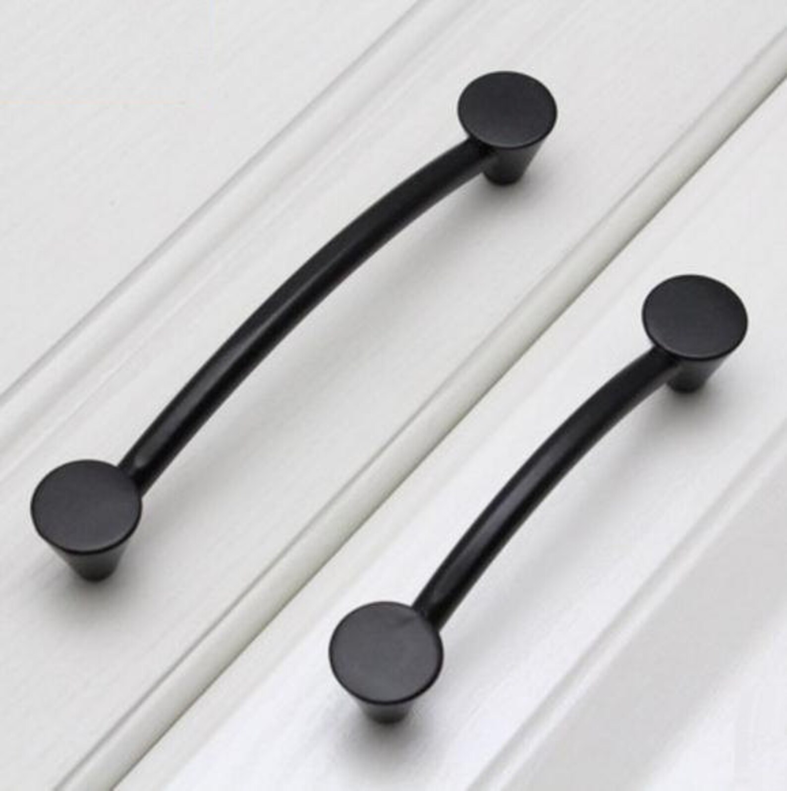 3.75 5 Black Dresser Drawer Pulls Handles Knobs Etsy
