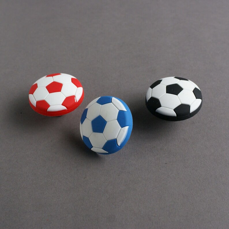 Kids Dresser Drawer Knobs Pulls Handles Football Soccer Knobs Etsy
