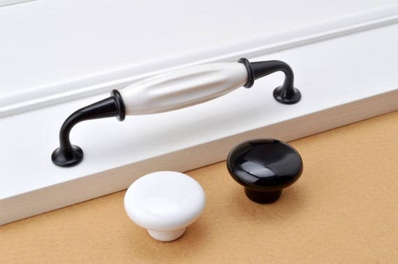 Cabinet Door Handles Ceramic Dresser Drawer Handle Pulls Knobs Etsy