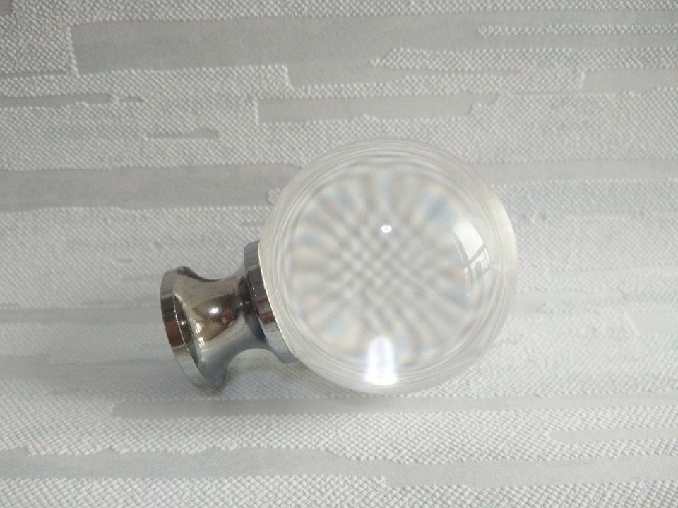 1.6 Glass Knobs Crystal Dresser Knob Drawer Knobs Pull / Etsy