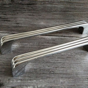 Drawer Pull Dresser Pulls Handles Chrome Silver Shabby Chic / Kitchen Cabinet Handle Knobs Pull Retro Hardware Shabby Chic image 5