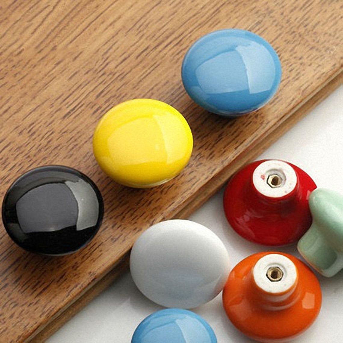 Colorful Knobs / Dresser Knobs Drawer Pulls Knob Etsy