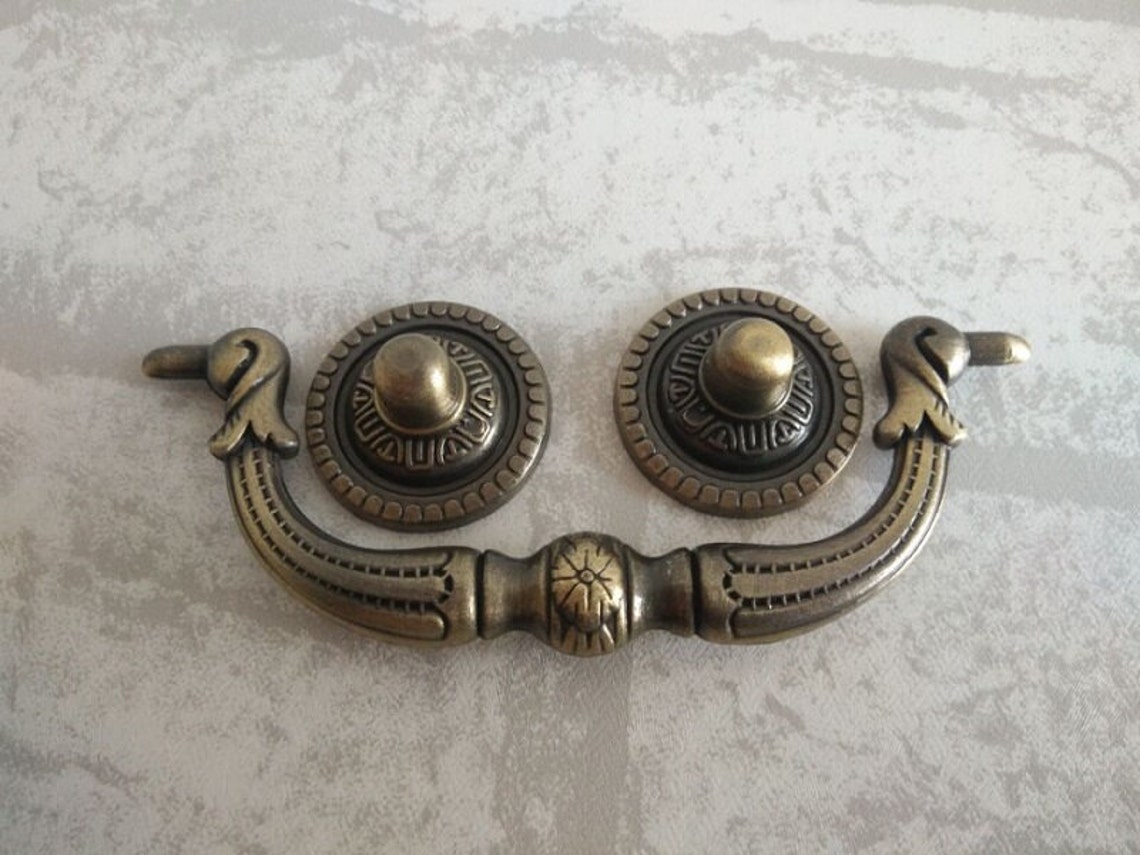 Bail Dresser Pull Drawer Pulls Handles Rustic Dark Antique Etsy