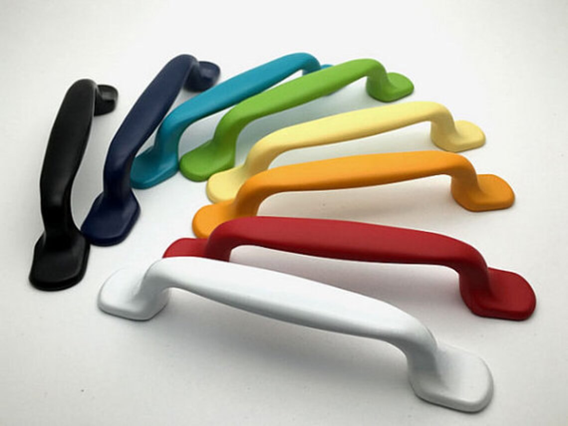 3.75 Colorful Knob Drawer Pulls Kitchen Door Etsy