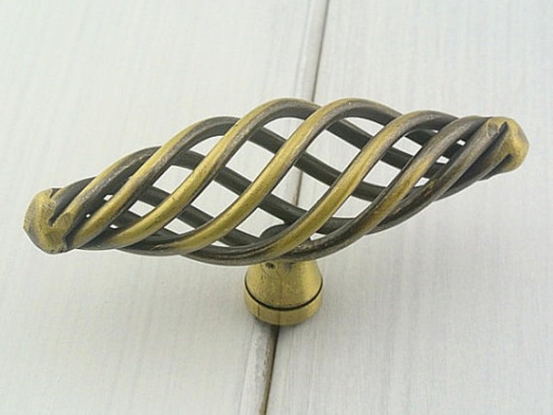 Black Dresser Drawer Knobs Pulls Handles Wrought Iron Look / Etsy