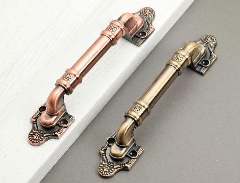 Larger Vintage Door Handle Handles Drawer Pulls Etsy