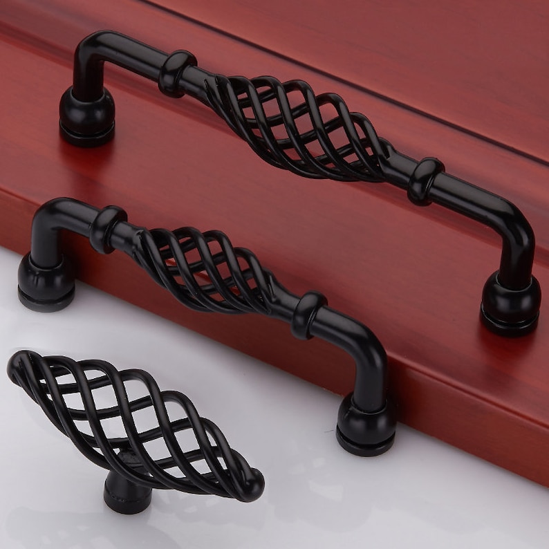 Birdcage Kitchen Knobs Handle Pull Knob / Metal Door Etsy