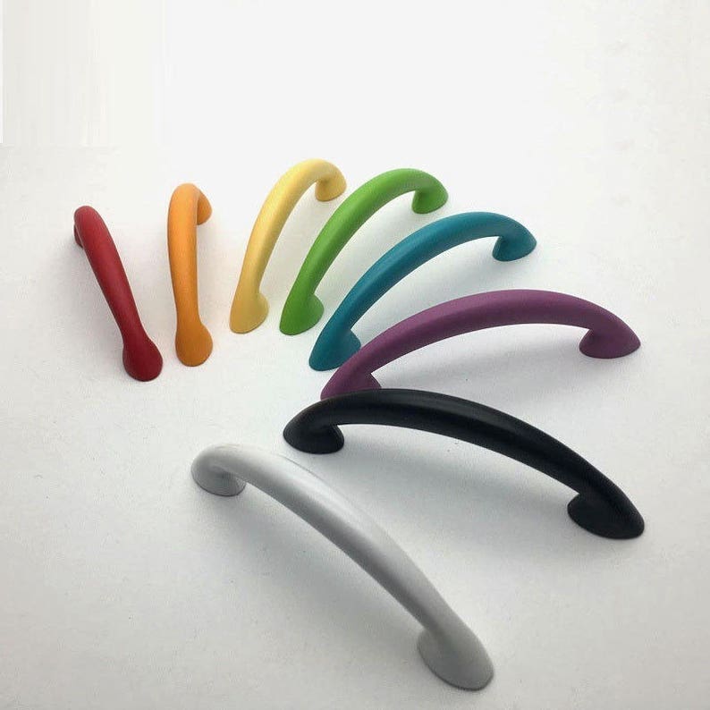 Colorful Handles Drawer Knobs Pulls Kitchen Knobs Etsy