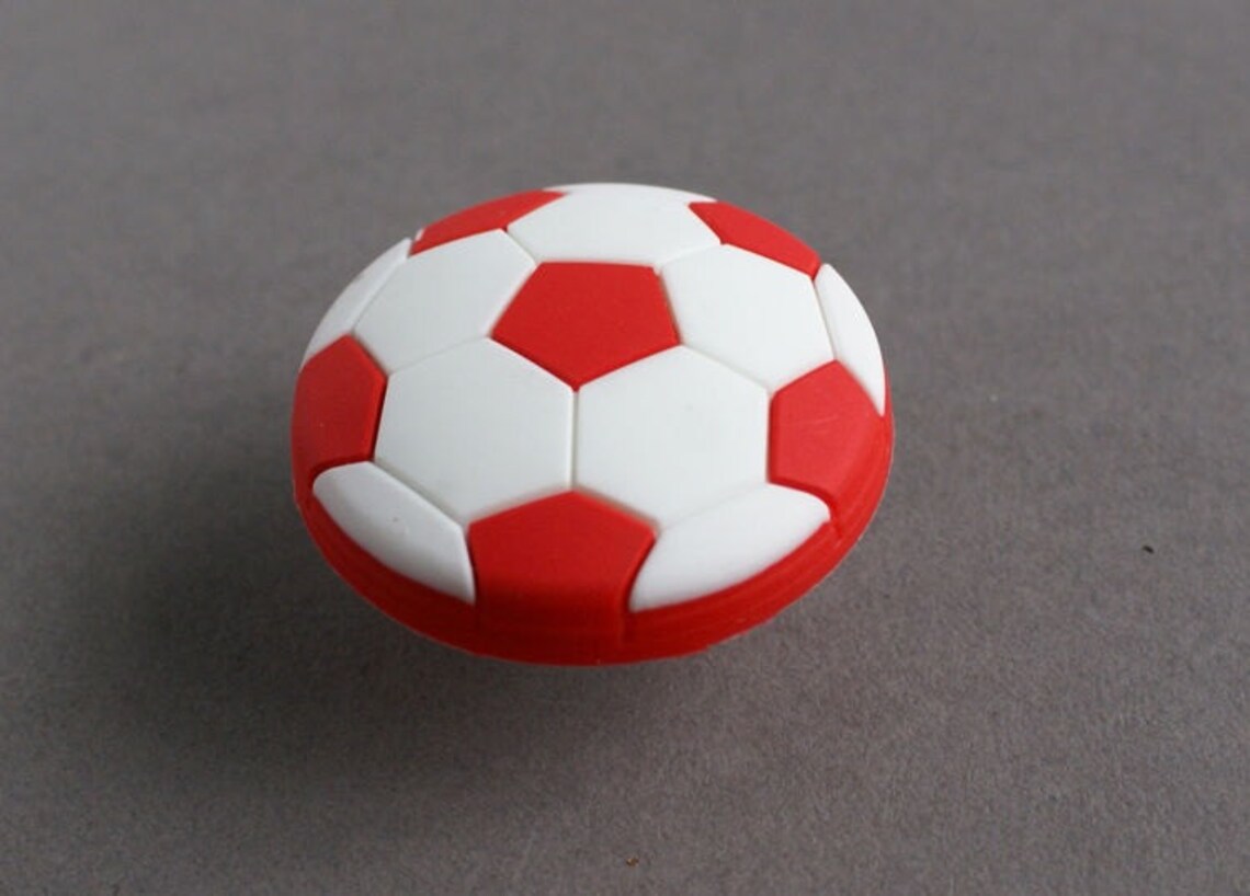 Kids Dresser Drawer Knobs Pulls Handles Football Soccer Knobs Etsy