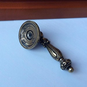 Drop Dresser Knobs Pulls Handles Drawer Pull Handles Hanging Kitchen Cabinet Knobs Handle Pull Antique Bronze Decorative Furniture Hardware image 5