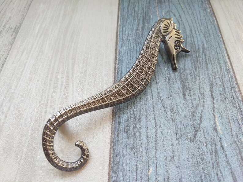 Vintage Dresser Knobs Pulls Drawer Knobs Pulls Handles Antique Bronze Kitchen Cabinet Door Handle Pull Furniture Knobs Hippocampus