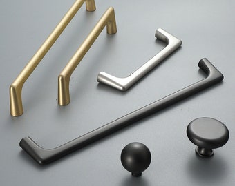 Dresser Pulls Knob Drawer Pull Handles / Kitchen Cabinet Door Pull Handle Modern Cupboard Handles Knobs Furniture Handles Hardware Gold Grey