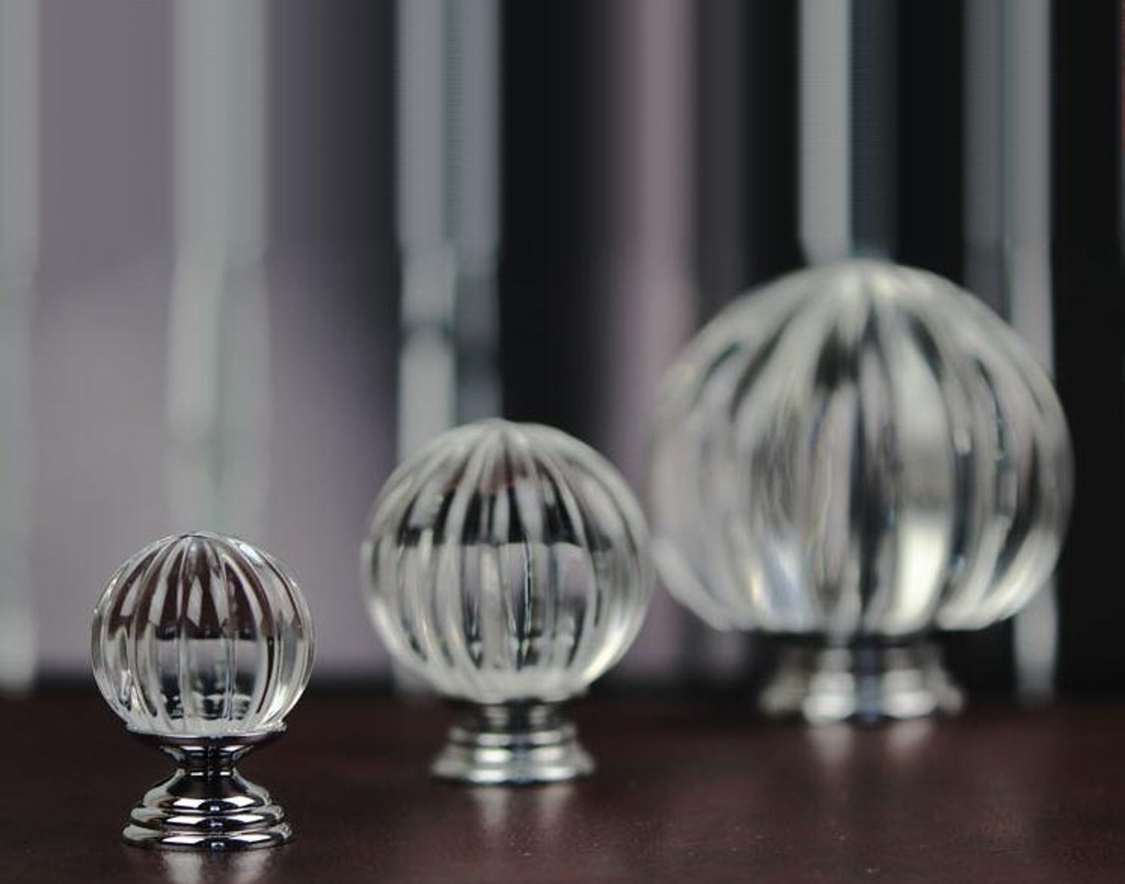 Crystal Glass Knobs Clear Dresser Knobs / Drawer Knobs Pulls Etsy