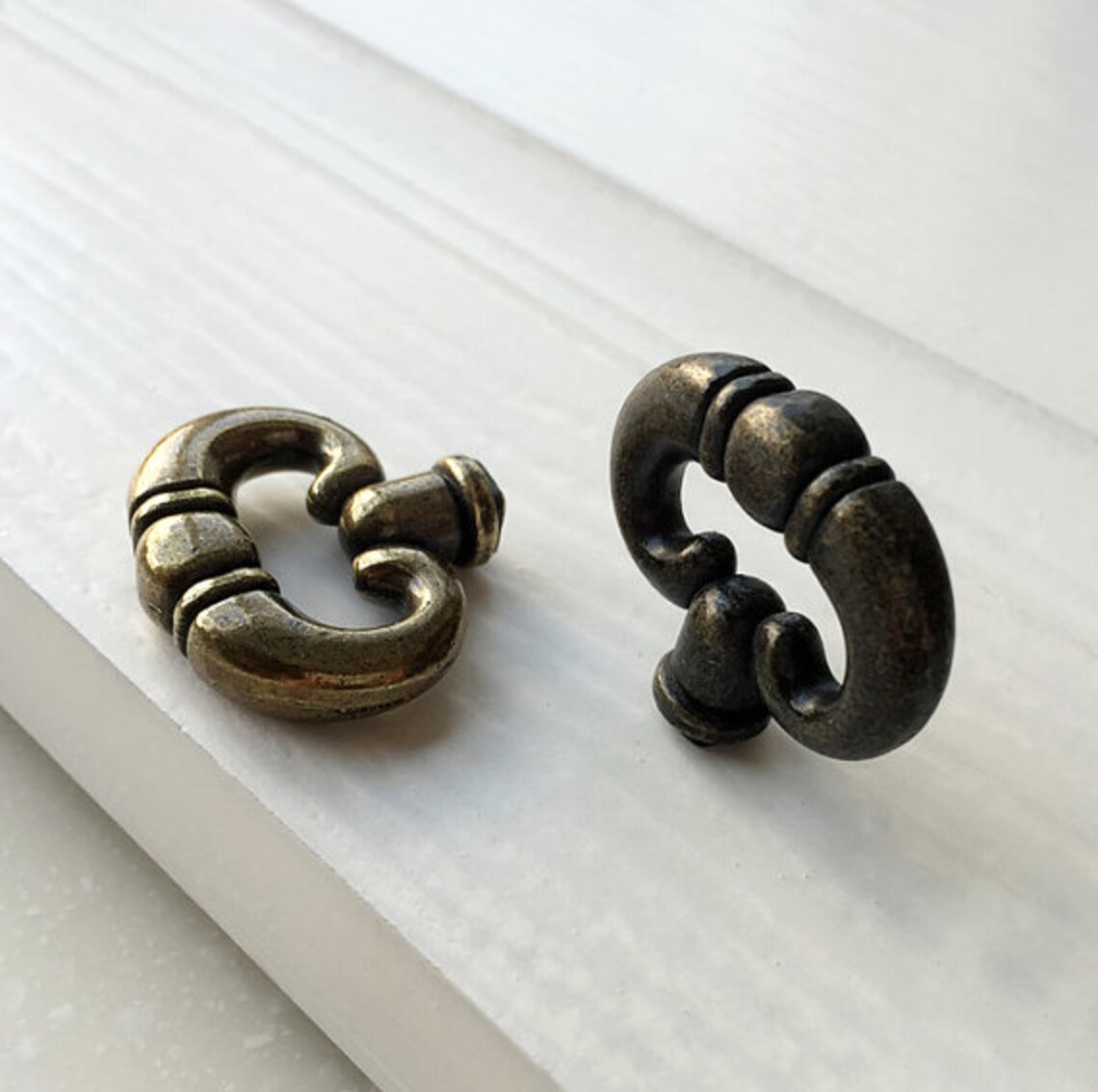 Antique Bronze Rings Handle Dresser Pulls Handles / Etsy