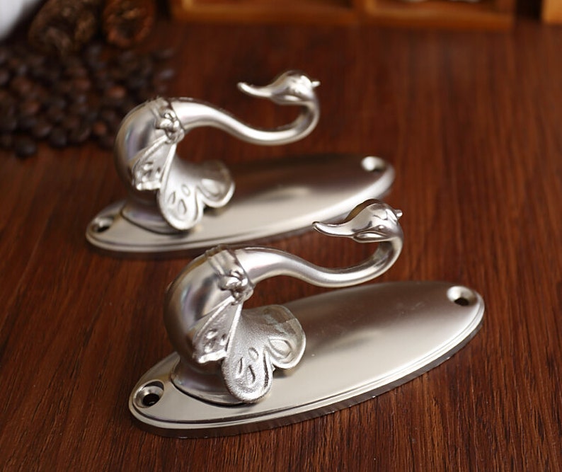 Swan Decorative Wall Hook Metal Wall Hooks / Antique
