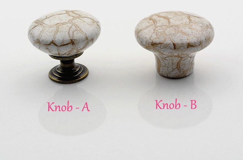 Dresser Knob Drawer Knobs Pulls Handles White Ceramic Kitchen Etsy