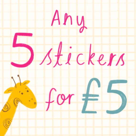 any 5 laptop stickers bundle cute laptop sticker pack fun