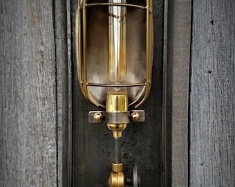 Industrial Trouble Lighting Caged Wall Sconce, Wall Sconce, Industrial Lighting, Edison Lighting,Steampunk Lighting
