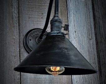 Industrial Grunge Series Wall Sconce Engine House No.5, Wall Sconce, Industrial Lighting, Edison Lighting,Steampunk Lighting