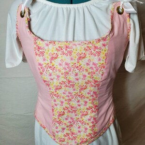 Pink Cotton Corset