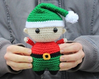 Elf amigurumi pattern - Christmas crochet pattern, elf crochet pattern, Christmas elf pattern, Christmas amigurumi, holiday crochet pattern