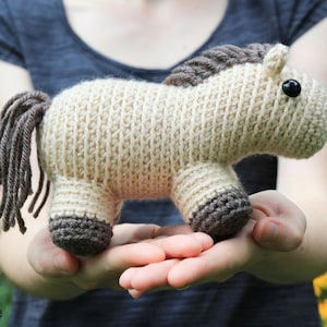 Horse amigurumi pattern horse crochet pattern, cute amigurumi, horse crochet pattern, easy amigurumi, pony crochet, pony amigurumi image 1