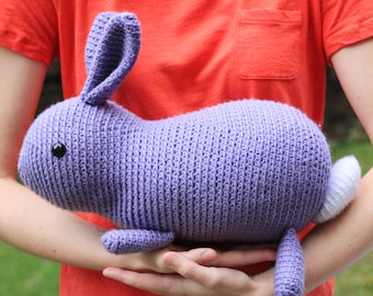 Large amigurumi rabbit pattern - bunny amigurumi, large stuffed animal pattern, easy amigurumi pattern, cute crochet pattern, crochet bunny