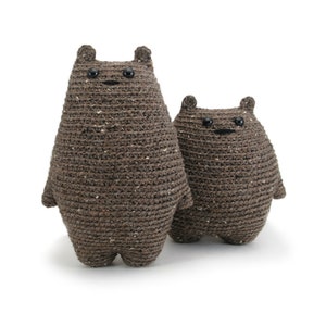 Two bear amigurumi crochet patterns - crochet teddy bear, cute amigurumi, toy bear pattern, stuffed animal crochet, cute crochet pattern