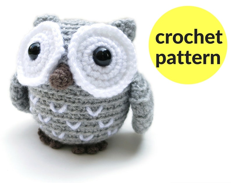 Little owl amigurumi pattern crochet owl pattern, plush owl, easy crochet pattern, cute stuffed animal, woodland crochet pattern, owl ami image 2