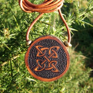 Four elements Celtic knot wooden pendant.....Norse pendant, Viking pendant, pagan pendant, Wiccan pendant, pagan pendant