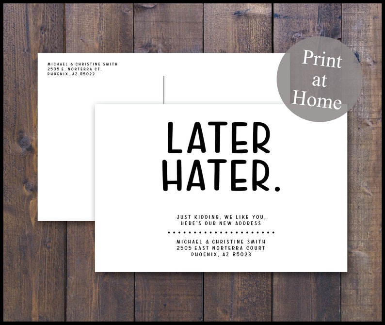 We Moved Postcard Photo Address Update Announcement Pic - Etsy