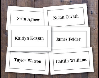 no assigned seating wedding sign PRINTED Placecards Place Cards Custom Table Names Guest Names Naming Cards Assigned Seating Oversized Script, Romantic, Elegant, Inexpensive