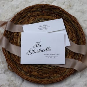 A7 Envelopes Printed Envelopes Guest Addressing Pre-printed Envelopes High Quality 5.25&quot; x 7.25&quot; for 5x7&quot; Cards White Light Ivory