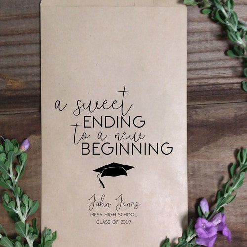 Graduation Party Treat Bags Goodie Bags Favor Bags Kraft Etsy