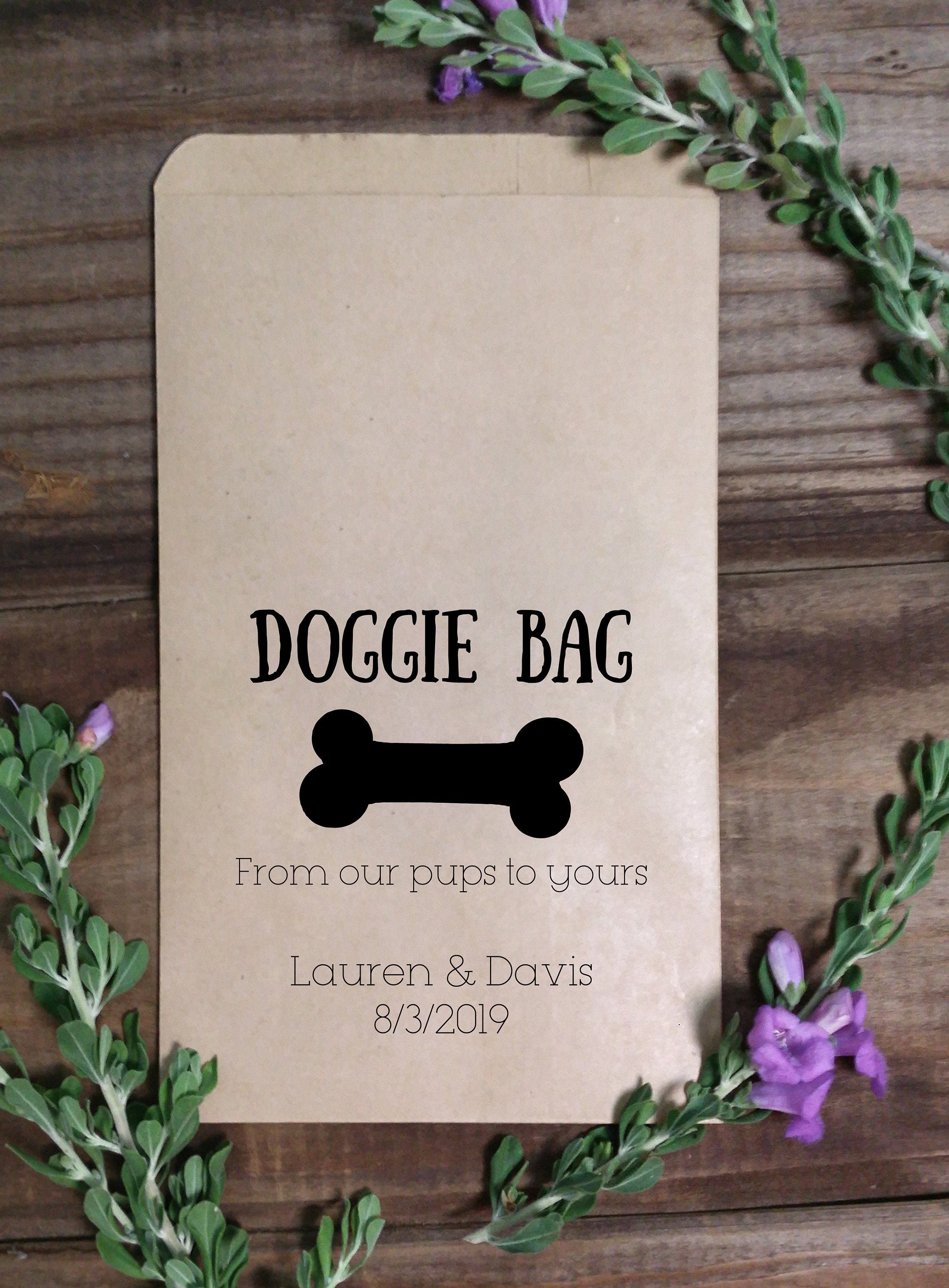 Doggie Bag Wedding Treat Bags Goodie Bags Wedding Favor Etsy