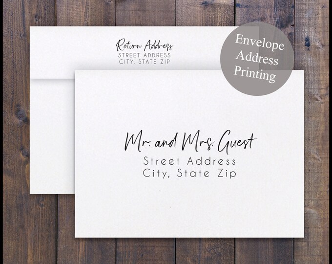 PRINTED Photo Wedding Thank You Card W/ Envelopes Wedding - Etsy