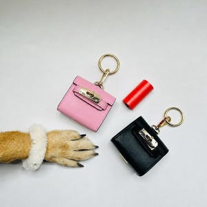 Designerhållare för hundbajs: Miniavfallspåsehållare för väska