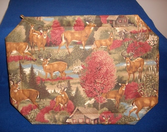 Deer in Forest Placemats - Set of 4