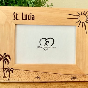 Personalized Beach Picture Frame, Any Text, Photo Frame