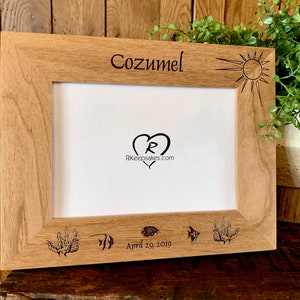 Coral & Fish Picture Frame, Any Text