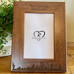 New York City Skyline Picture Frame with Any Text