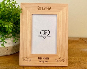 Personalized Catfish Picture Frame with Any Text
