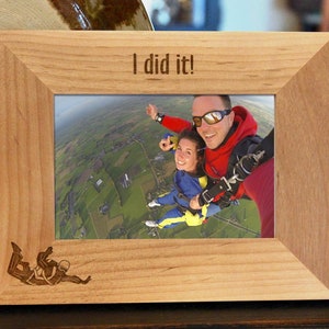Skydiving Frame Personalized Skydiving Picture Frame, Any Text - Etsy