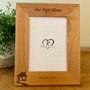Personalized New Home Picture Frame, Any Text
